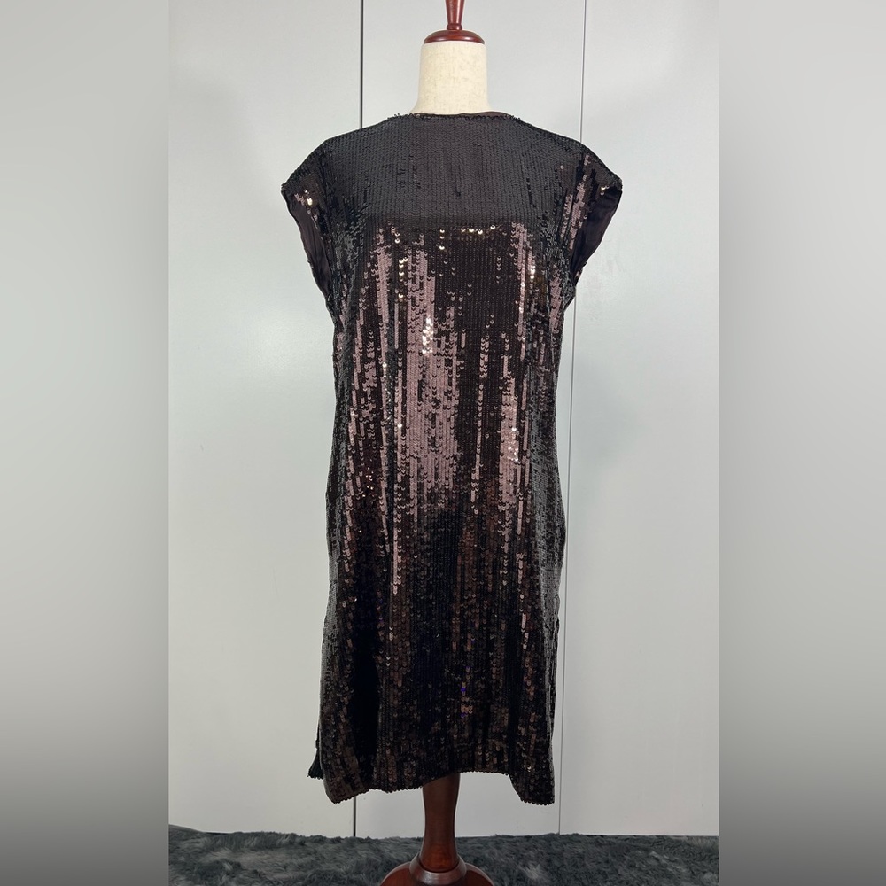 Anthropologie Maeve Sequined Midi Dress in Petite Medium